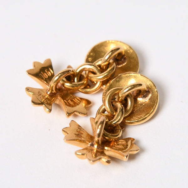 新品同様 CHROME HEARTS クロムハーツ CHプラス カフス 22K 22.2g 希少 中古 4b014086