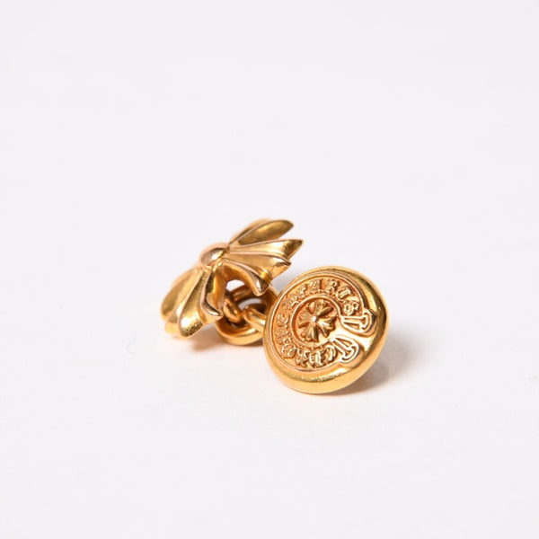 新品同様 CHROME HEARTS クロムハーツ CHプラス カフス 22K 22.2g 希少 中古 4b014086