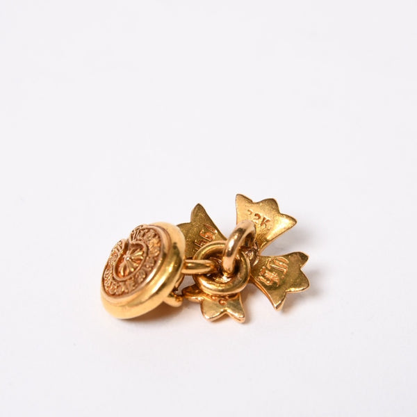 新品同様 CHROME HEARTS クロムハーツ CHプラス カフス 22K 22.2g 希少 中古 4b014086
