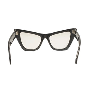 OFF-WHITE Date Glasses Eyewear OERI045 1007 Size 57□20-145 Arrow Logo Acetate Black Good Used 4b013978