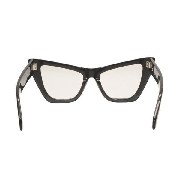 OFF-WHITE Date Glasses Eyewear OERI045 1007 Size 57□20-145 Arrow Logo Acetate Black Good Used 4b013978
