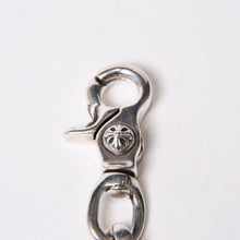 画像をギャラリービューアに読み込む, CHROME HEARTS クロムハーツ 2クリップ クラシックリンク ショート ウォレットチェーン シルバー925 199g シルバー金具 美品 中古 4b014091