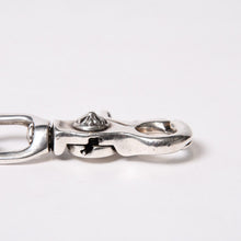 画像をギャラリービューアに読み込む, CHROME HEARTS クロムハーツ 2クリップ クラシックリンク ショート ウォレットチェーン シルバー925 199g シルバー金具 美品 中古 4b014091