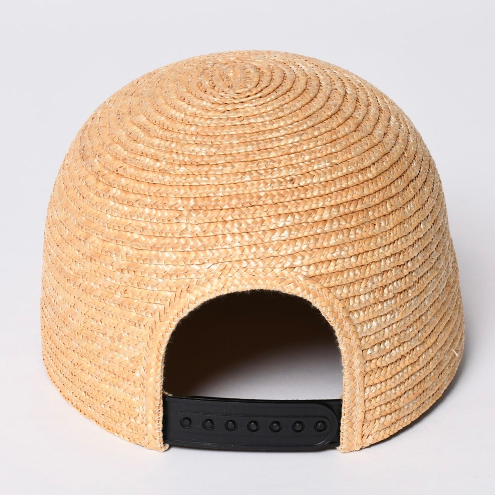 新品未使用品 CHANEL シャネル ストロー ブレード キャップ ココマーク ベージュ ポリエステル サイズM 中古 4a001035