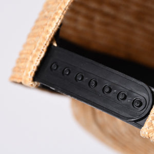 新品未使用品 CHANEL シャネル ストロー ブレード キャップ ココマーク ベージュ ポリエステル サイズM 中古 4a001035