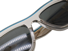 画像をギャラリービューアに読み込む, 新品同様 BOTTEGA VENETA ボッテガヴェネタ キャットアイ型 セルフレーム クリアフレーム サングラス BV1137S クリア ブルー 中古 4b005901