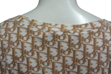 画像をギャラリービューアに読み込む, CHRISTIAN DIOR クリスチャンディオール John Galliano Era ジョンガリアーノ期 Vネック Tシャツ トロッター柄 刺繍 5E16155951 美品 中古 4c076550