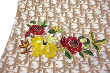 画像をギャラリービューアに読み込む, CHRISTIAN DIOR クリスチャンディオール John Galliano Era ジョンガリアーノ期 Vネック Tシャツ トロッター柄 刺繍 5E16155951 美品 中古 4c076550