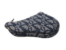 画像をギャラリービューアに読み込む, 極美品 Christian Dior クリスチャンディオール サドルコインケース 小銭入れ TR 0032 ネイビー トロッター柄 ガリアーノ期 中古 4b006281