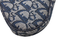 画像をギャラリービューアに読み込む, 極美品 Christian Dior クリスチャンディオール サドルコインケース 小銭入れ TR 0032 ネイビー トロッター柄 ガリアーノ期 中古 4b006281