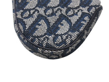 画像をギャラリービューアに読み込む, 極美品 Christian Dior クリスチャンディオール サドルコインケース 小銭入れ TR 0032 ネイビー トロッター柄 ガリアーノ期 中古 4b006281