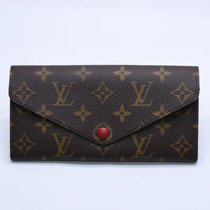新品同様品 LOUIS VUITTON ルイヴィトン モノグラム 財布 ポルトフォイユ ジョセフィーヌ M60708 中古 4a004168