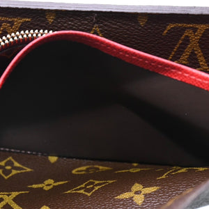 新品同様品 LOUIS VUITTON ルイヴィトン モノグラム 財布 ポルトフォイユ ジョセフィーヌ M60708 中古 4a004168