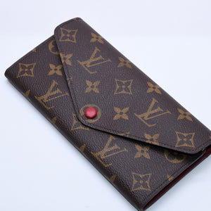 新品同様品 LOUIS VUITTON ルイヴィトン モノグラム 財布 ポルトフォイユ ジョセフィーヌ M60708 中古 4a004168