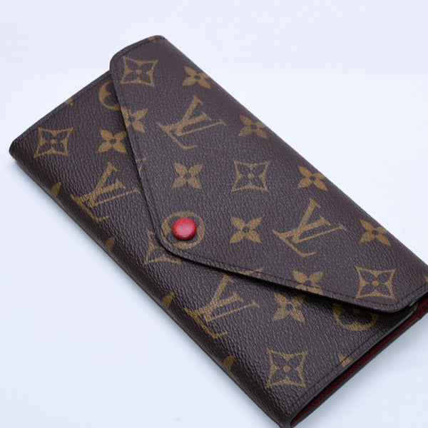 新品同様品 LOUIS VUITTON ルイヴィトン モノグラム 財布 ポルトフォイユ ジョセフィーヌ M60708 中古 4a004168