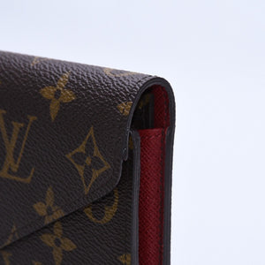 新品同様品 LOUIS VUITTON ルイヴィトン モノグラム 財布 ポルトフォイユ ジョセフィーヌ M60708 中古 4a004168