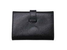 画像をギャラリービューアに読み込む, HERMES エルメス べアンミニ カードケース 名刺入れ ボックスカーフ ブラック シルバー金具 ◻︎G刻印 良品 中古 4b006204