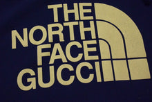 Load image into Gallery viewer, GUCCI グッチ x THE NORTHFACE ザノースフェイス コラボ ロゴパーカー ブラック イエロー コットン サイズXL 651724 美品 中古 4c074679