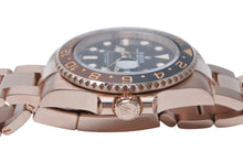 画像をギャラリービューアに読み込む, 新品同様 ロレックス 定価7514100円 126715CHNR GMTマスター2 時計 ローズゴールド 19年ギャラ 中古 4b012727