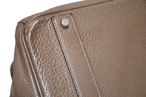 極美品 激レア HERMES エルメス BIRKIN バーキン50 ハンドバッグ トリヨンクレマンス エトゥープ シルバー金具 □M刻印 中古 4b012805