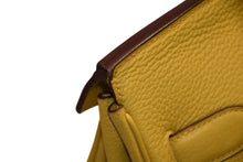 Load image into Gallery viewer, 極美品 HERMES エルメス ハンドバッグ オータクロア50 トリヨンクレマンス バーキン シルバー金具 イエロー □M刻印 中古 4b012806