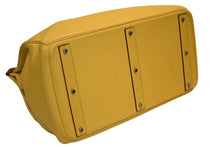 Load image into Gallery viewer, 極美品 HERMES エルメス ハンドバッグ オータクロア50 トリヨンクレマンス バーキン シルバー金具 イエロー □M刻印 中古 4b012806