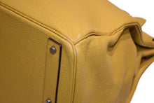 Load image into Gallery viewer, 極美品 HERMES エルメス ハンドバッグ オータクロア50 トリヨンクレマンス バーキン シルバー金具 イエロー □M刻印 中古 4b012806