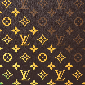 新品同様 LOUIS VUITTON ルイヴィトン オーダー トランクケース 45 プレジデント モノグラムイリュージョン ブラウン 中古 4b009465