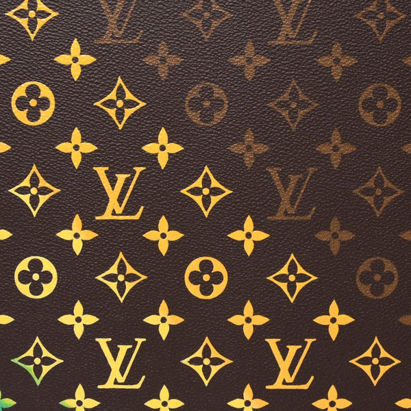 新品同様 LOUIS VUITTON ルイヴィトン オーダー トランクケース 45 プレジデント モノグラムイリュージョン ブラウン 中古 4b009465