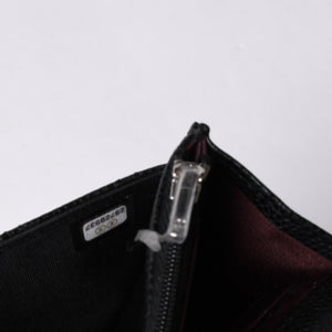 新品同様 CHANEL シャネル チェーンウォレット 長財布 AP0250 29番台 ココマーク キャビアスキン ブラック シルバー金具 中古 4a000415