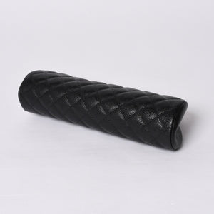 New and unused CHANEL Timeless Classic Clutch Bag No. 19 Coco Mark Caviar Skin Quilted Silver Hardware Used 4a000473