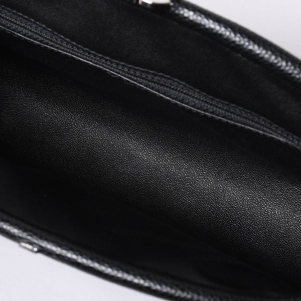 New and unused CHANEL Timeless Classic Clutch Bag No. 19 Coco Mark Caviar Skin Quilted Silver Hardware Used 4a000473