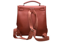 Load image into Gallery viewer, 極美品 HERMES エルメス ケリーアドGM リュックサック バッグパック トゴ ルージュアッシュ ◽︎D刻印 シルバー金具 中古 4b012825