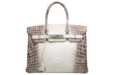 Load image into Gallery viewer, HERMES エルメス バーキン30 ヒマラヤ ニロティカスマットシルバー金具 T刻印 美品 中古 4b012854