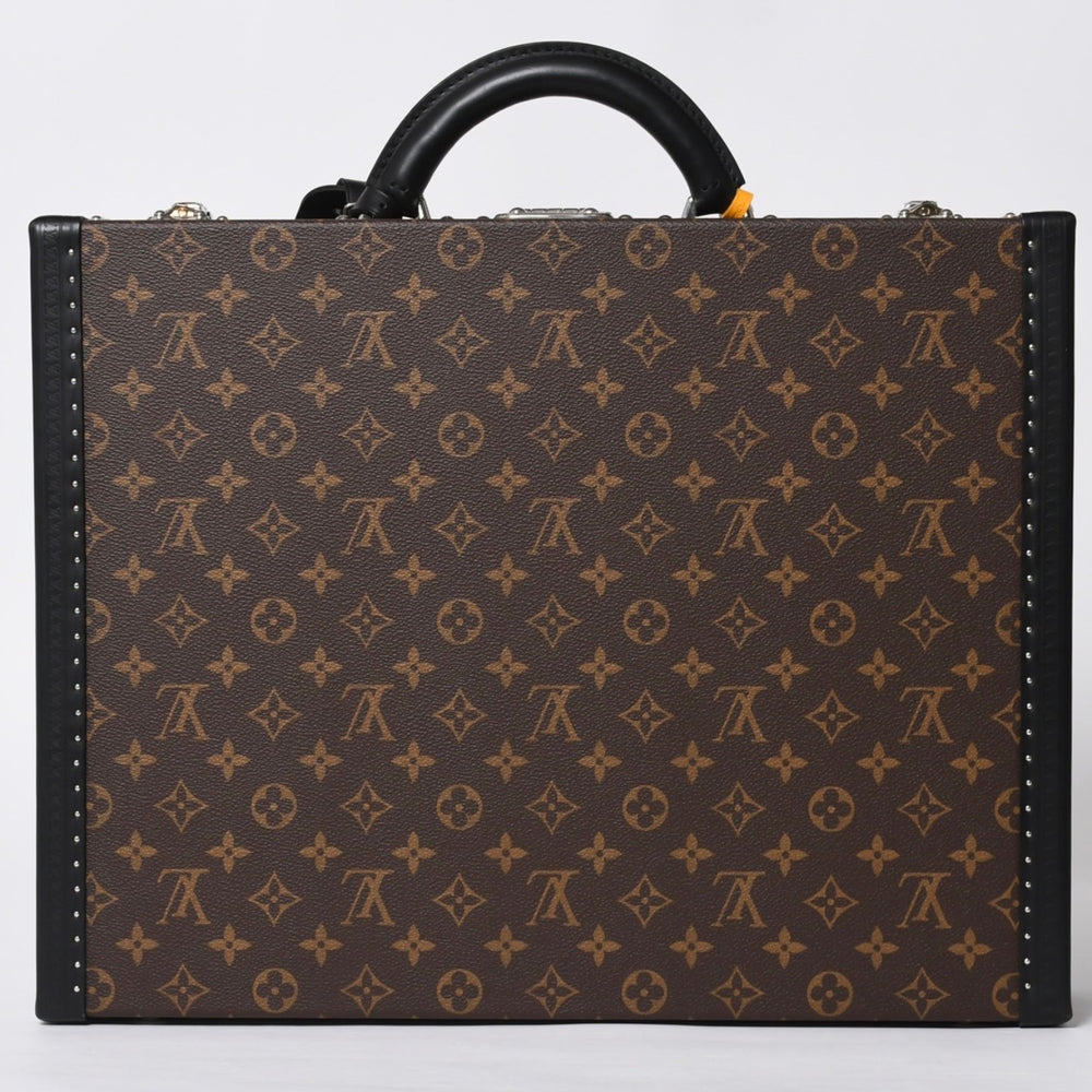 新品同様 LOUIS VUITTON ルイヴィトン オーダー トランクケース 45 プレジデント モノグラムイリュージョン ブラウン 中古 4b009465