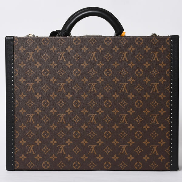 新品同様 LOUIS VUITTON ルイヴィトン オーダー トランクケース 45 プレジデント モノグラムイリュージョン ブラウン 中古 4b009465