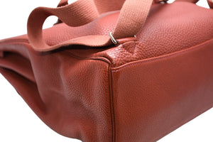 極美品 HERMES エルメス ケリーアドGM リュックサック バッグパック トゴ ルージュアッシュ ◽︎D刻印 シルバー金具 中古 4b012825