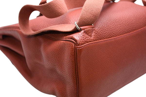 極美品 HERMES エルメス ケリーアドGM リュックサック バッグパック トゴ ルージュアッシュ ◽︎D刻印 シルバー金具 中古 4b012825