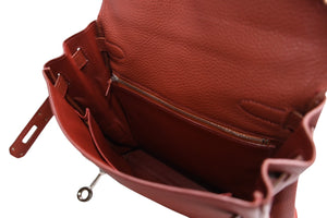 極美品 HERMES エルメス ケリーアドGM リュックサック バッグパック トゴ ルージュアッシュ ◽︎D刻印 シルバー金具 中古 4b012825