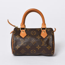 画像をギャラリービューアに読み込む, LOUIS VUITTON ルイヴィトン ミニスピーディ ハンドバッグ モノグラム M41534 PVC ブラウン 美品 中古 4a000591