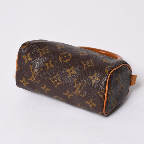 LOUIS VUITTON ルイヴィトン ミニスピーディ ハンドバッグ モノグラム M41534 PVC ブラウン 美品 中古 4a000591