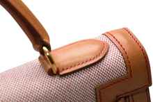 Load image into Gallery viewer, 極美品 HERMES エルメス ケリー32 外縫い ナチュラル レッドステッチ □B刻印 ゴールド金具 トワルアッシュ レザー ハンドバッグ 2WAY 中古 4b012848