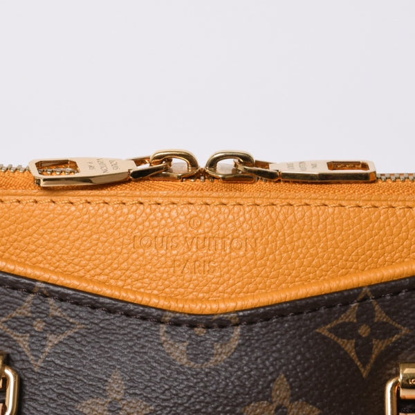Very good condition LOUIS VUITTON Pallas MM handbag M40929 Monogram canvas Yellow Gold hardware Used 4a000599