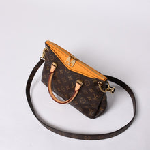 画像をギャラリービューアに読み込む, 極美品 LOUIS VUITTON ルイヴィトン パラスMM ハンドバッグ M40929 モノグラムキャンバス イエロー ゴールド金具 中古 4a000599