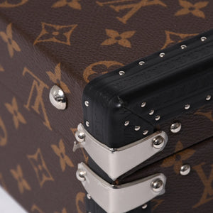 新品同様 LOUIS VUITTON ルイヴィトン オーダー トランクケース 45 プレジデント モノグラムイリュージョン ブラウン 中古 4b009465