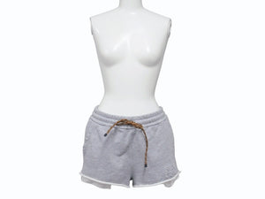 Miu Miu ミュウ ミュウ ショートパンツ Cotton fleece shorts コットンフリース ショーツ グレー ウール サイズ38 MJP321 美品 中古 4b006298