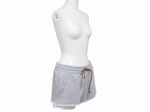 Miu Miu ミュウ ミュウ ショートパンツ Cotton fleece shorts コットンフリース ショーツ グレー ウール サイズ38 MJP321 美品 中古 4b006298