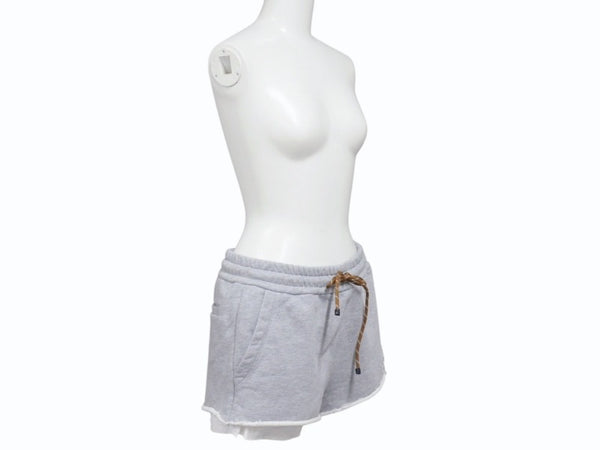 Miu Miu ミュウ ミュウ ショートパンツ Cotton fleece shorts コットンフリース ショーツ グレー ウール サイズ38 MJP321 美品 中古 4b006298