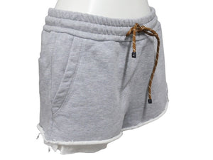 Miu Miu ミュウ ミュウ ショートパンツ Cotton fleece shorts コットンフリース ショーツ グレー ウール サイズ38 MJP321 美品 中古 4b006298