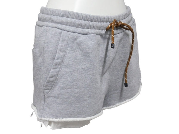 Miu Miu ミュウ ミュウ ショートパンツ Cotton fleece shorts コットンフリース ショーツ グレー ウール サイズ38 MJP321 美品 中古 4b006298